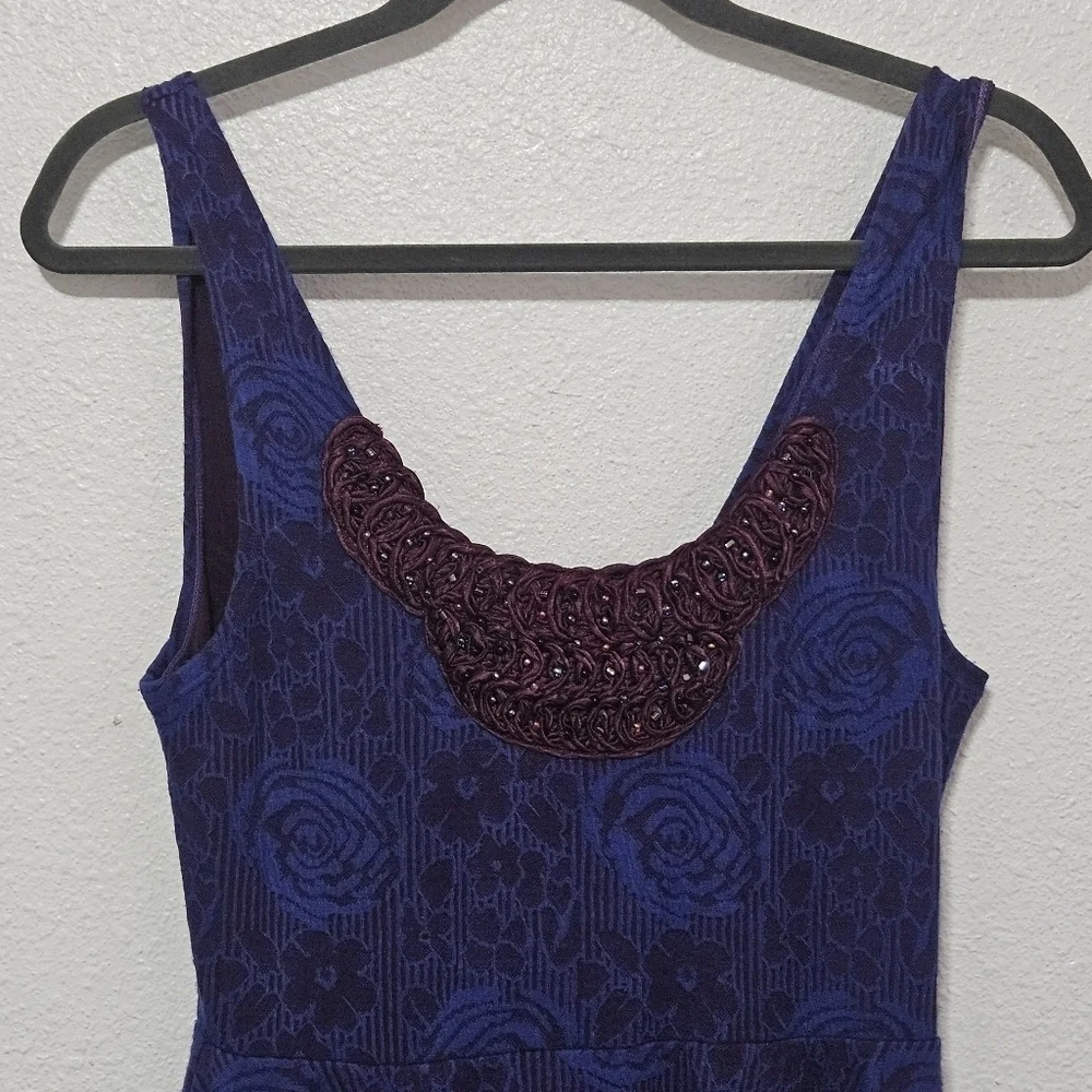 Free People beaded y2k babydoll style dress size sp